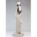 statueta " Art Deco Lady ".  Auro Belcari . 1987 new old stock !